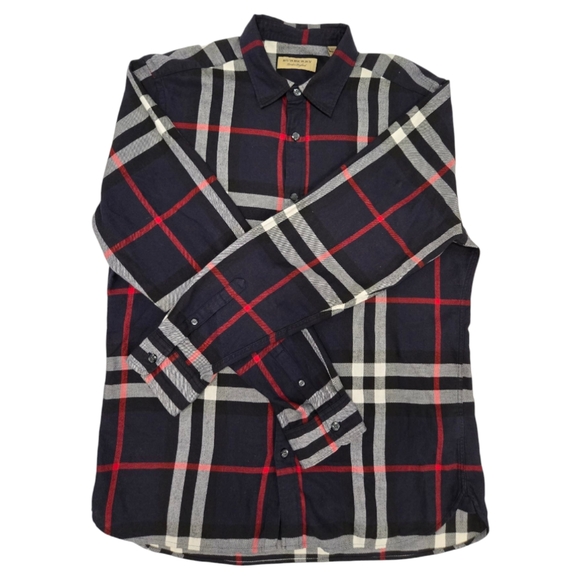 Burberry Other - Burberry London Plaid Cotton Shirt Sz Large
